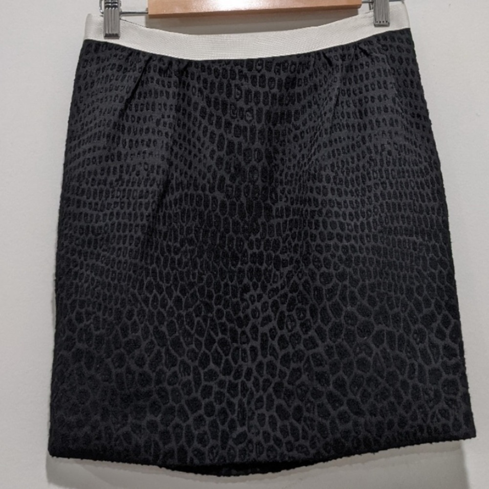 Sandro Black Joie Animal Print Mini Skirt Size 1